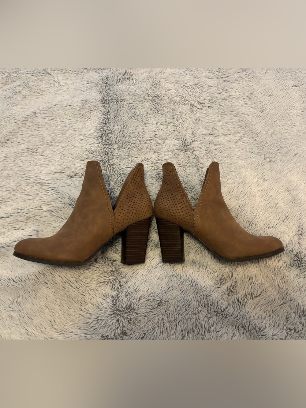 Call It Spring - Suede Block Heel Ankle Boots *Worn Once *